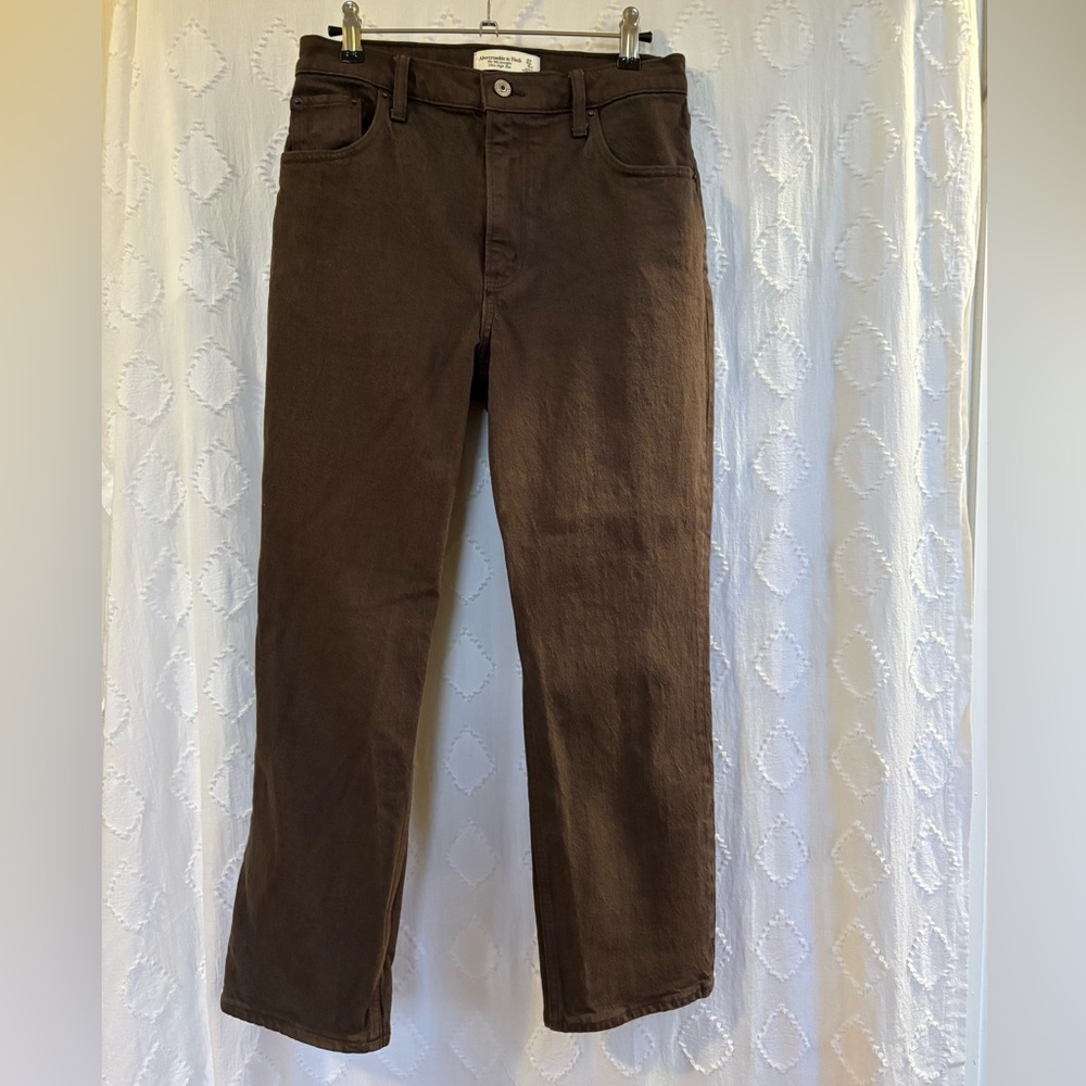 Abercrombie & Fitch Chocolate Brown Ultra High-Rise Jeans